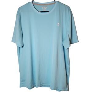 Reel Legends Shirt Mens Large Free Line Lightweight Aqua Blue Fishing Outdoors